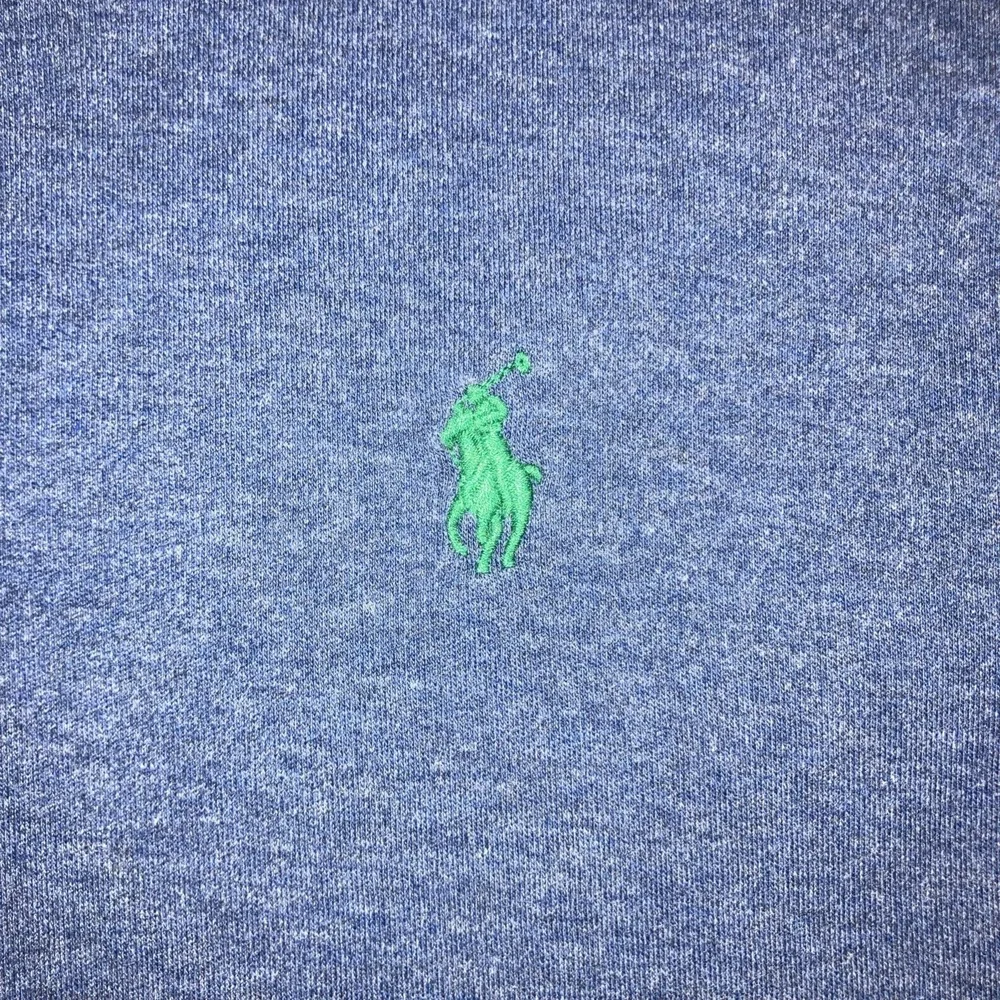 Polo Ralph‎ Lauren Long Sleeve Polo Shirt Mens 3XLT Blue Heather Green Pony